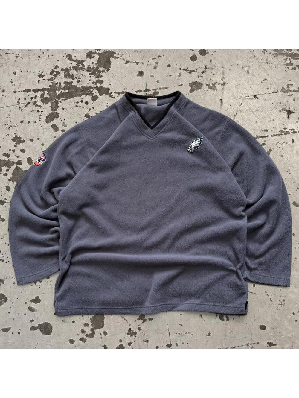 Mens Vintage 90s Philadelphia Eagles fleece sweatshirt Size XXL